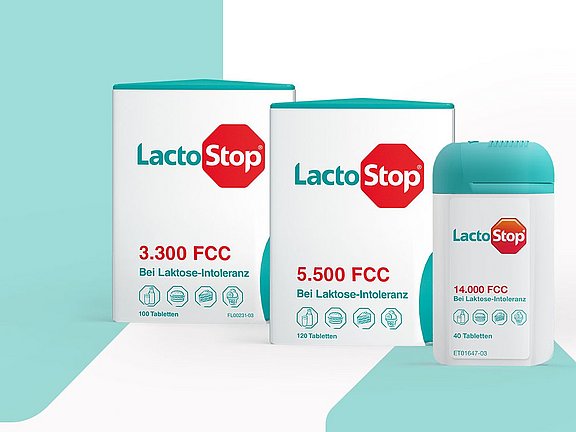 Lactostop Startseite - Produktübersicht
