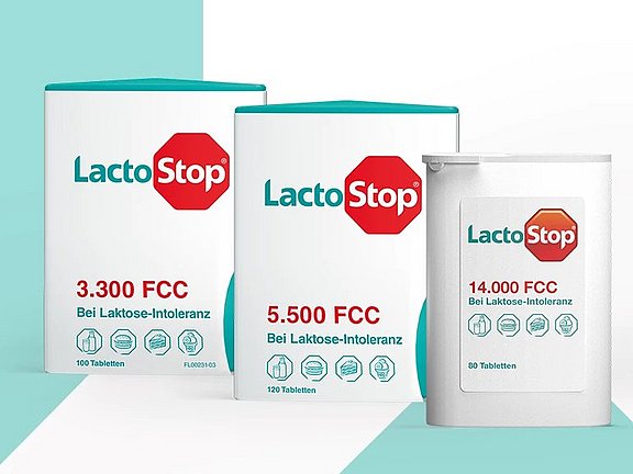 Lactostop Startseite - Produktübersicht