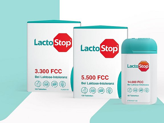 Lactostop Startseite - Produktübersicht